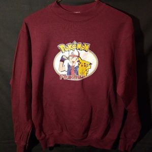 Vintage 90s Pokemon Crew Neck Sweatshirt Pikachu